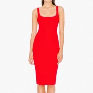 American Apparel Red Tank Dress XS